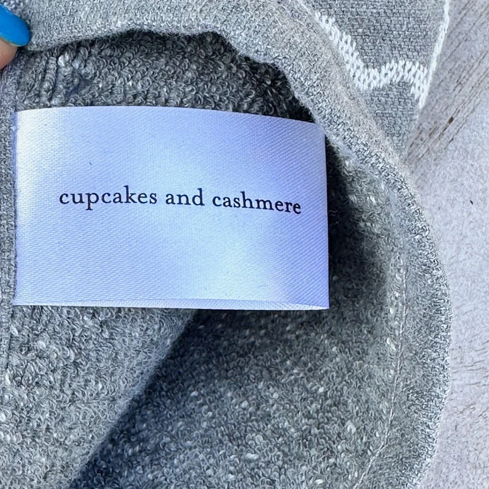 Cupcakes and Cashmere Ghost Kitchen Towels Charcoal Gray Cotton Bamboo Set of 2